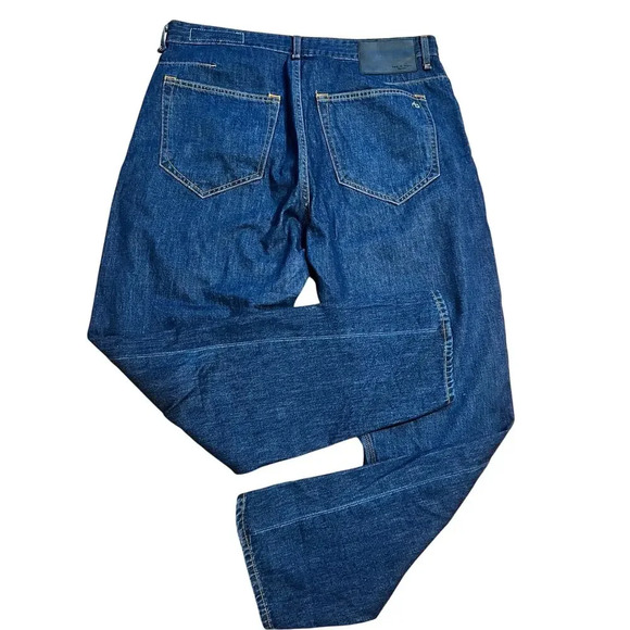Rag & Bone Jean Women’s Size 31 Navy Wash Engineer High Rise Straight Leg $275 - Picture 3 of 15